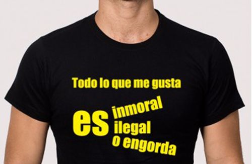 camiseta para despedida sobre la inmoralidad