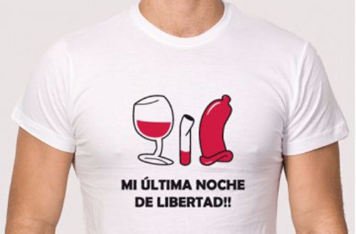 camiseta justificativa para despedida de soltero